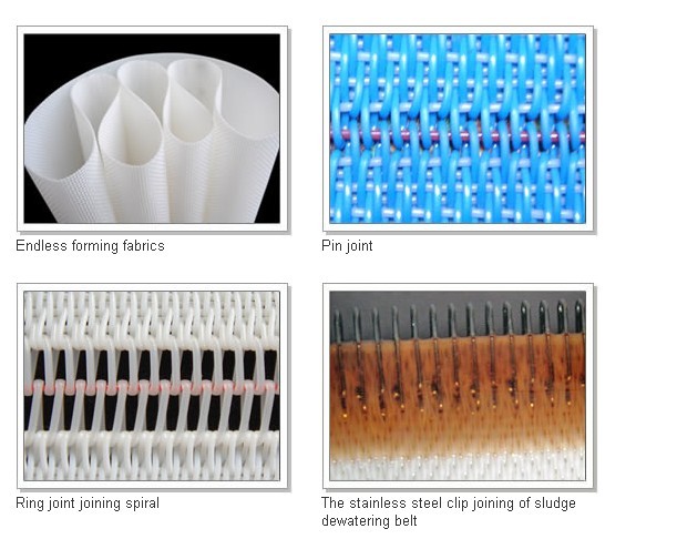 Polyester industry fabric joining type